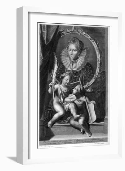 Elizabeth I, Queen of England and Ireland-Cornelis Vermeulen-Framed Giclee Print