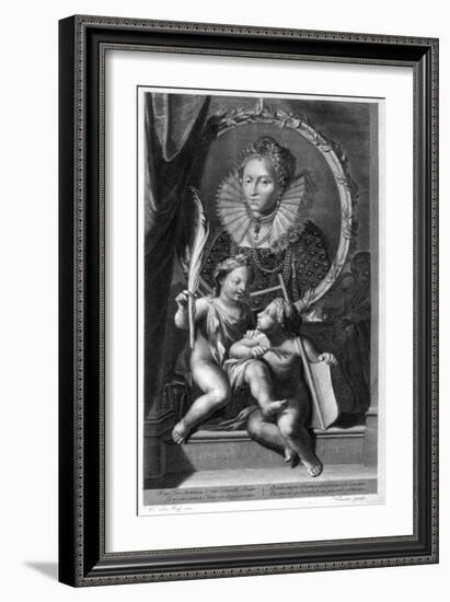 Elizabeth I, Queen of England and Ireland-Cornelis Vermeulen-Framed Giclee Print