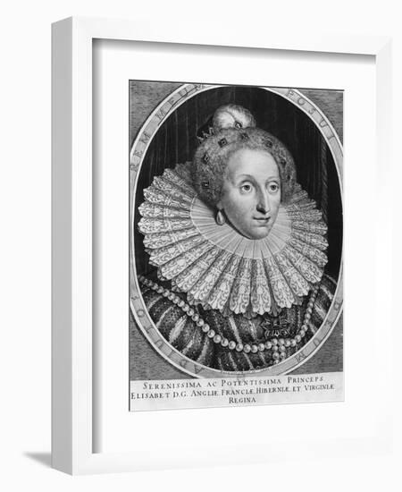 Elizabeth I, Queen of England-Hendrik I Hondius-Framed Giclee Print