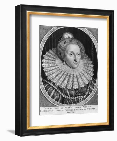 Elizabeth I, Queen of England-Hendrik I Hondius-Framed Giclee Print