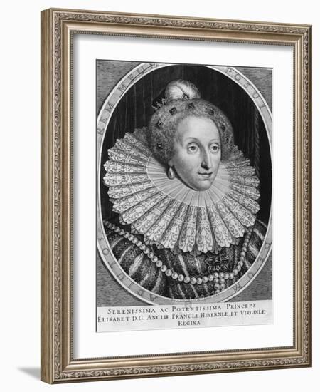 Elizabeth I, Queen of England-Hendrik I Hondius-Framed Giclee Print