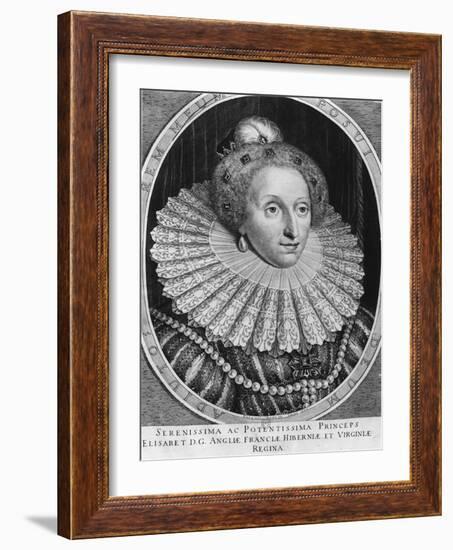 Elizabeth I, Queen of England-Hendrik I Hondius-Framed Giclee Print