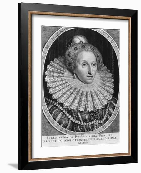 Elizabeth I, Queen of England-Hendrik I Hondius-Framed Giclee Print