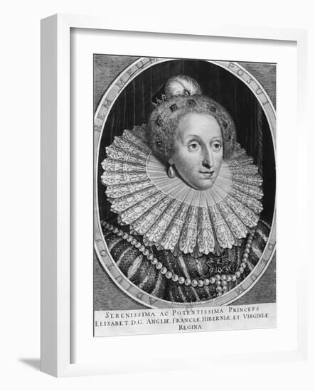 Elizabeth I, Queen of England-Hendrik I Hondius-Framed Giclee Print