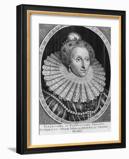 Elizabeth I, Queen of England-Hendrik I Hondius-Framed Giclee Print