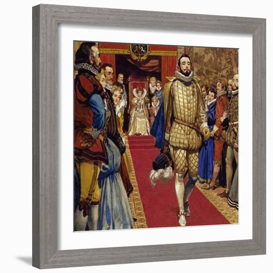 Elizabeth I Sentenced Him to Imprisonment for Secretly Marrying-Alberto Salinas-Framed Giclee Print