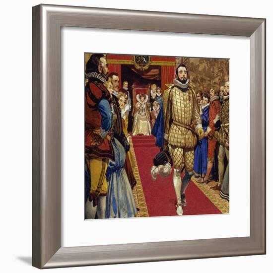 Elizabeth I Sentenced Him to Imprisonment for Secretly Marrying-Alberto Salinas-Framed Giclee Print