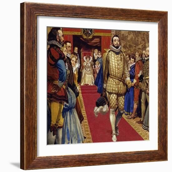 Elizabeth I Sentenced Him to Imprisonment for Secretly Marrying-Alberto Salinas-Framed Giclee Print