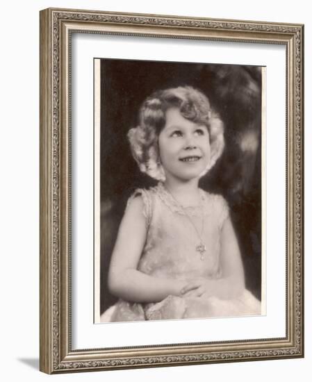 Elizabeth II as a Young Girl-null-Framed Photographic Print