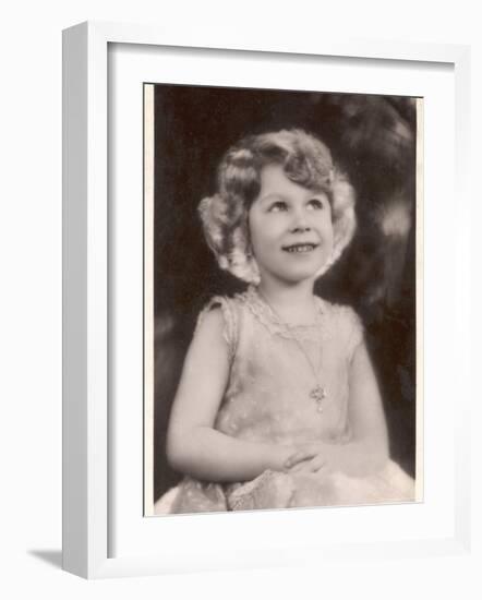 Elizabeth II as a Young Girl-null-Framed Photographic Print