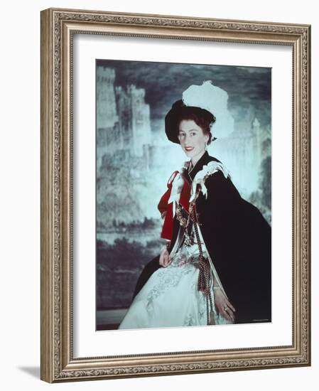 Elizabeth II, Born 21 April 1926-Cecil Beaton-Framed Premium Photographic Print