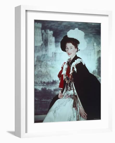 Elizabeth II, Born 21 April 1926-Cecil Beaton-Framed Photographic Print