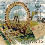 Paris Ferris Wheel-Elizabeth Jordan-Art Print