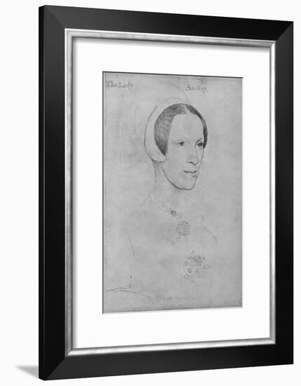 'Elizabeth, Lady Audley', c1538 (1945)-Hans Holbein the Younger-Framed Giclee Print