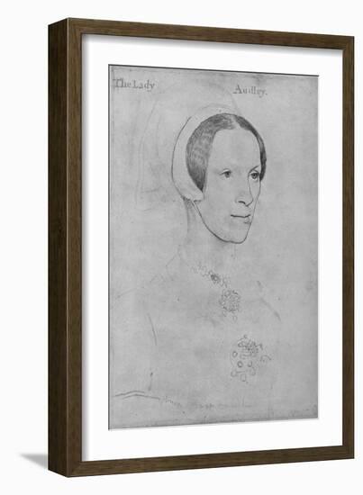 'Elizabeth, Lady Audley', c1538 (1945)-Hans Holbein the Younger-Framed Giclee Print