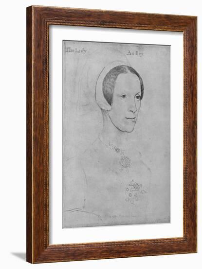 'Elizabeth, Lady Audley', c1538 (1945)-Hans Holbein the Younger-Framed Giclee Print