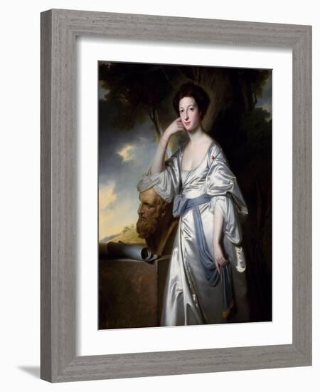 Elizabeth, Lady Blunt, C.1764 (Oil on Canvas)-George Romney-Framed Giclee Print