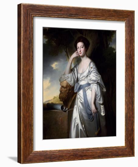 Elizabeth, Lady Blunt, C.1764 (Oil on Canvas)-George Romney-Framed Giclee Print