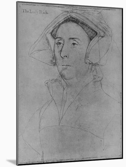 'Elizabeth, Lady Rich', c1532-1543 (1945)-Hans Holbein the Younger-Mounted Giclee Print