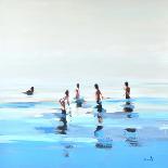 The Turquoise Sea 2, 2022 (Oil on Canvas)-Elizabeth Lennie-Framed Giclee Print