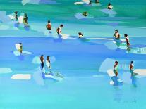 The Turquoise Sea 2, 2022 (Oil on Canvas)-Elizabeth Lennie-Framed Giclee Print