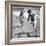 Elizabeth Liz Taylor and Roddy Mcdowall Playing on the Beach 1948-null-Framed Photo