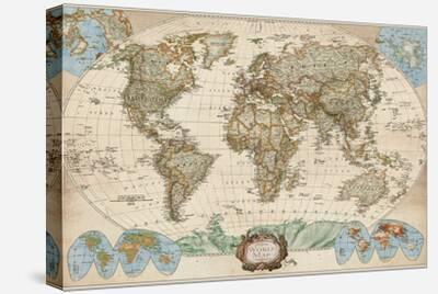 World Map on Canvas, Canvas large map, Wall art map, INTRODUCTORY PRIC –  Capital Canvas Prints