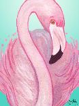 Flamingo Portrait-Elizabeth Medley-Art Print