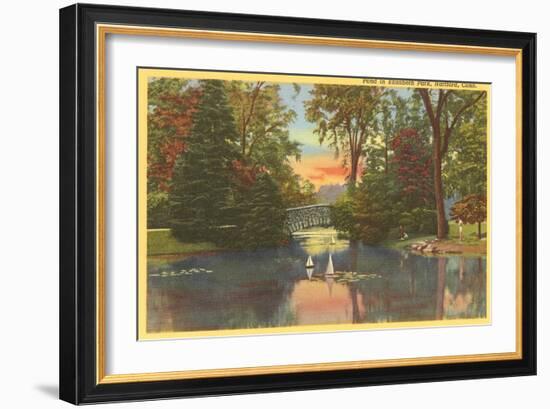 Elizabeth Park, Hartford, Connecticut-null-Framed Art Print