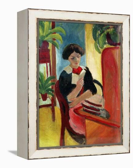 Elizabeth Reading-Auguste Macke-Framed Premier Image Canvas