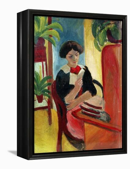 Elizabeth Reading-Auguste Macke-Framed Premier Image Canvas