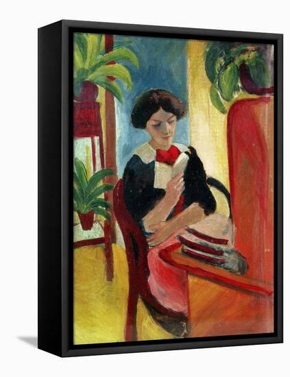 Elizabeth Reading-Auguste Macke-Framed Premier Image Canvas