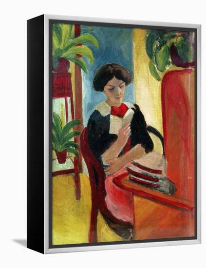 Elizabeth Reading-Auguste Macke-Framed Premier Image Canvas