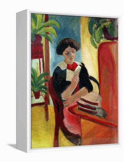 Elizabeth Reading-Auguste Macke-Framed Premier Image Canvas