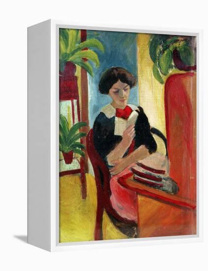 Elizabeth Reading-Auguste Macke-Framed Premier Image Canvas