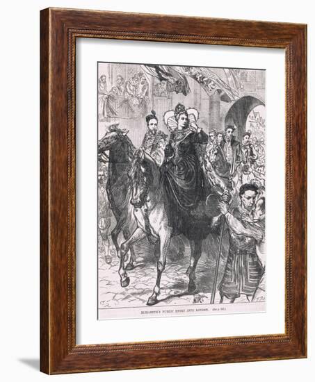 Elizabeth's Public Entry into London 1559-Charles Ricketts-Framed Giclee Print