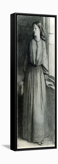 Elizabeth Siddal, May 1854-Dante Gabriel Rossetti-Framed Premier Image Canvas
