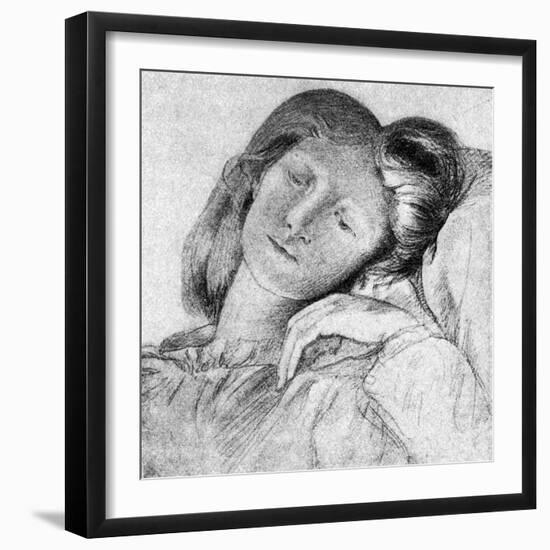 Elizabeth Siddal - wife-Dante Gabriel Rossetti-Framed Giclee Print