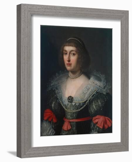 Elizabeth Stuart, Electress of the Palatinate and Queen of Bohemia, C.1630-Gerrit van Honthorst-Framed Giclee Print