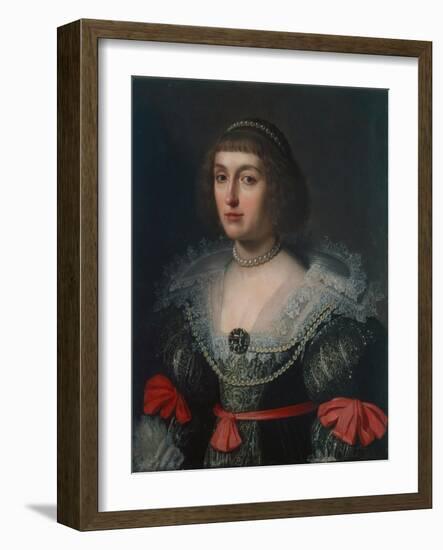 Elizabeth Stuart, Electress of the Palatinate and Queen of Bohemia, C.1630-Gerrit van Honthorst-Framed Giclee Print