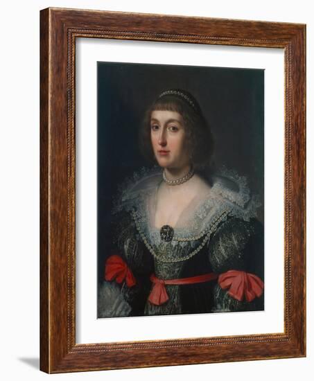 Elizabeth Stuart, Electress of the Palatinate and Queen of Bohemia, C.1630-Gerrit van Honthorst-Framed Giclee Print
