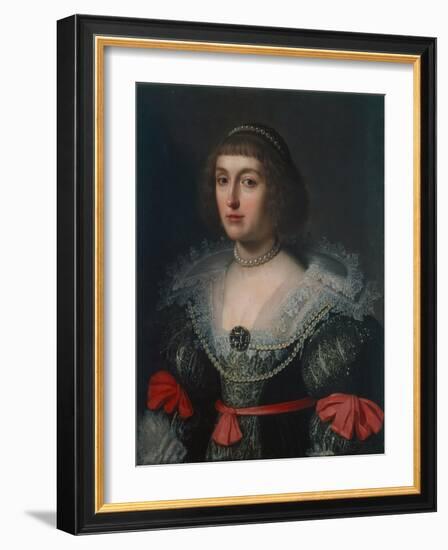 Elizabeth Stuart, Electress of the Palatinate and Queen of Bohemia, C.1630-Gerrit van Honthorst-Framed Giclee Print