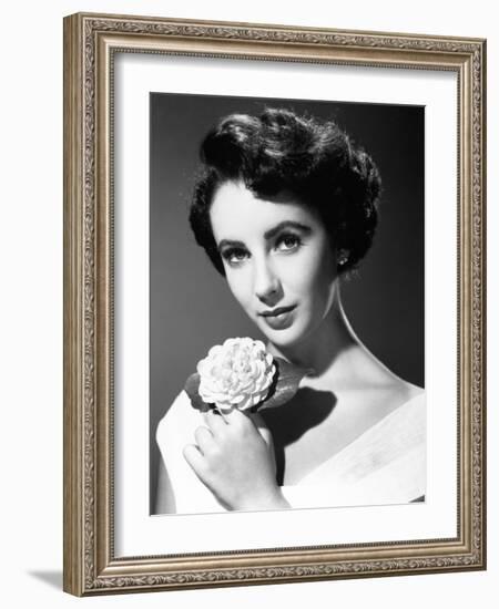 Elizabeth Taylor, 1949-null-Framed Photographic Print