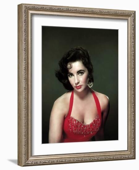 Elizabeth Taylor 1953-null-Framed Photo