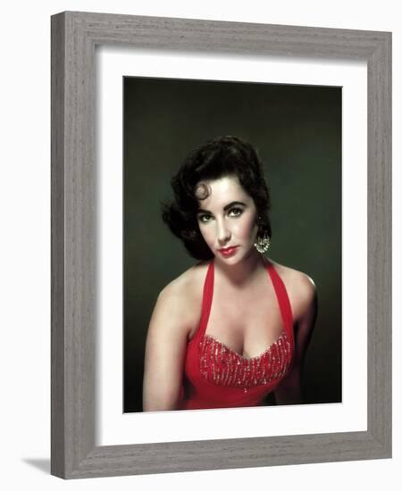 Elizabeth Taylor 1953-null-Framed Photo