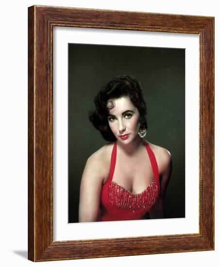 Elizabeth Taylor 1953-null-Framed Photo