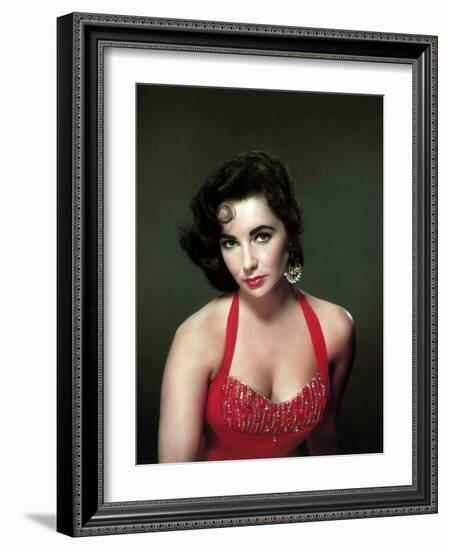 Elizabeth Taylor 1953-null-Framed Photo