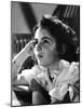 ELIZABETH TAYLOR (b/w photo)-null-Mounted Photo