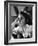 ELIZABETH TAYLOR (b/w photo)-null-Framed Photo