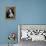 Elizabeth Taylor (b/w photo)-null-Framed Stretched Canvas displayed on a wall